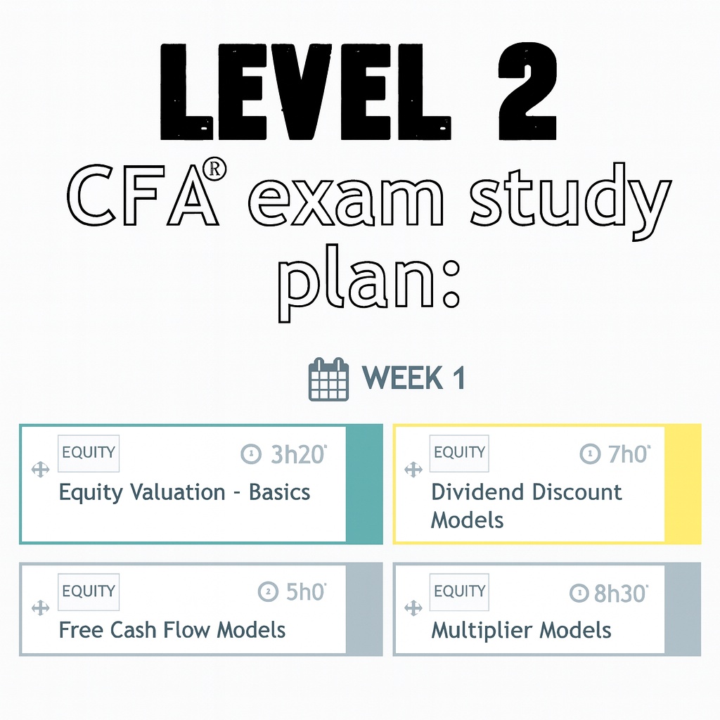 Level 2 CFA Exam Study Planner